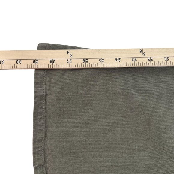 Tinseltown Women's size 9 Pull On Olive Green Corduroy Elastic Waist Pants Flare - Picture 4 of 10